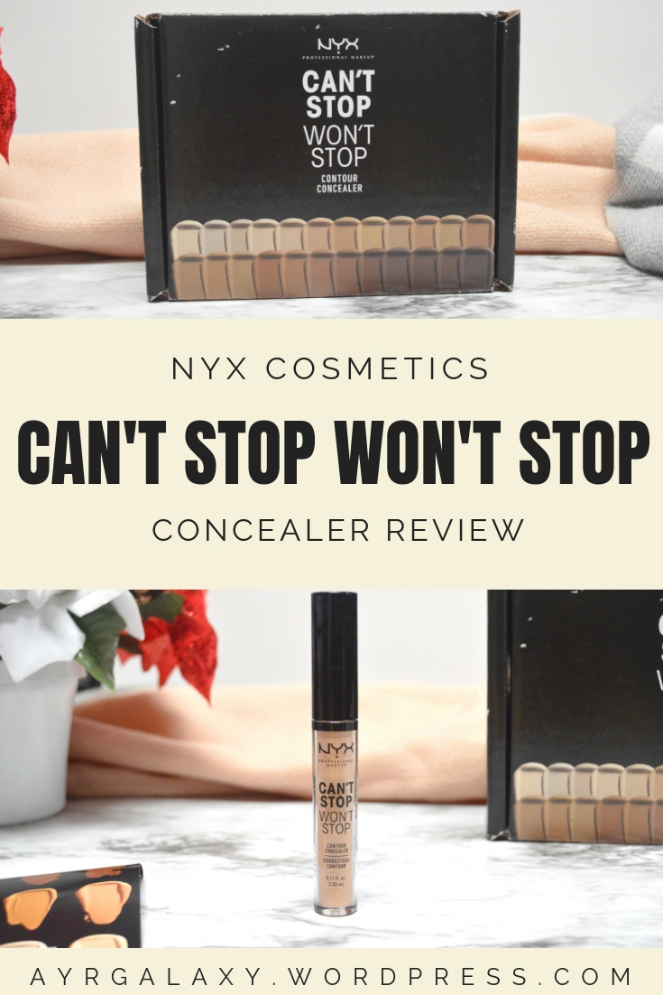 Influenster — NYX Can't Stop Won't Stop Concealer Review Galaxy